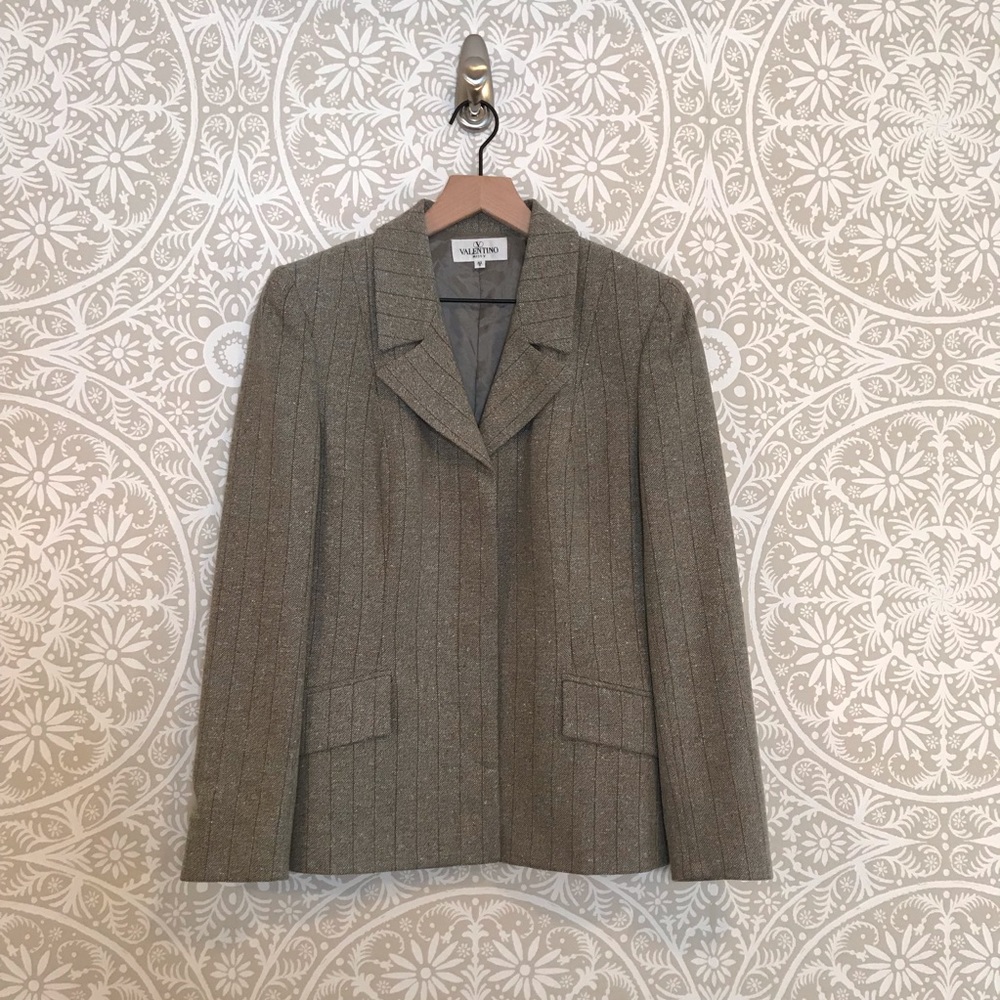 🌹🎁🌹 Valentino Miss V Wool Cashmere Blazer 🌹🎁🌹